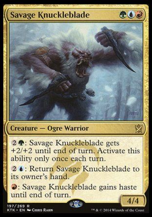 Savage Knuckleblade (Khans of Tarkir) Trading Card