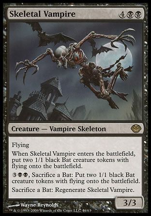 Skeletal Vampire (Garruk vs. Liliana) Trading Card