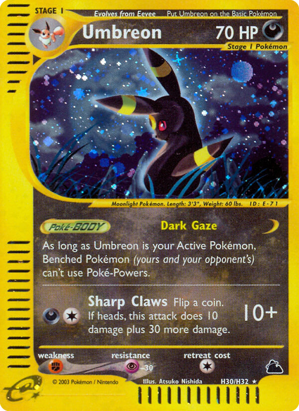 Umbreon (H30) - Skyridge Pokémon Card