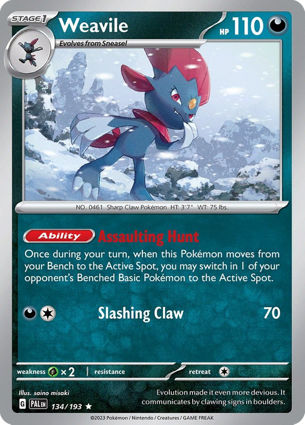 Weavile (134/193) - Paldea Evolved