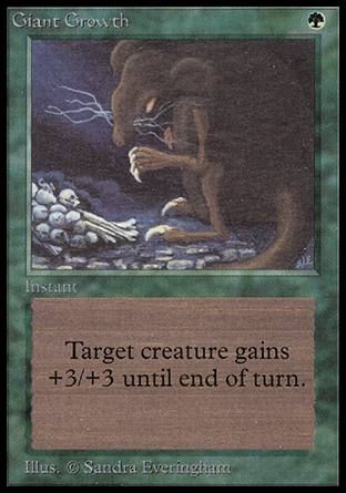 Giant Growth (Alpha) Trading Card