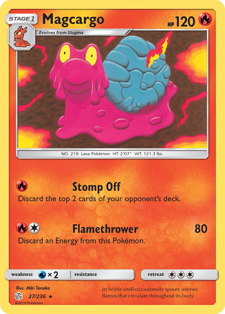 Magcargo (27/236) - Cosmic Eclipse Pokémon Card