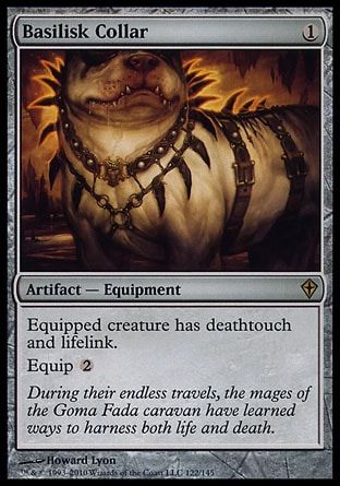 Basilisk Collar (Worldwake) Trading Card