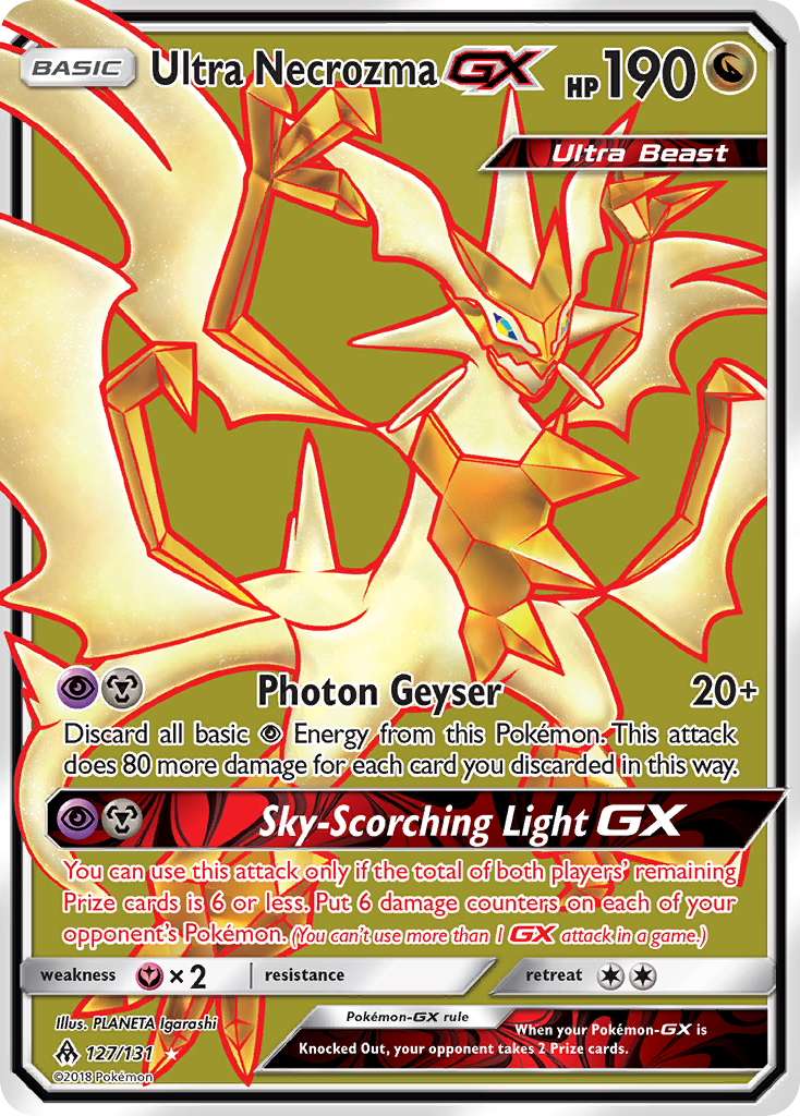 Ultra Necrozma GX (127/131) - Forbidden Light Pokémon Card