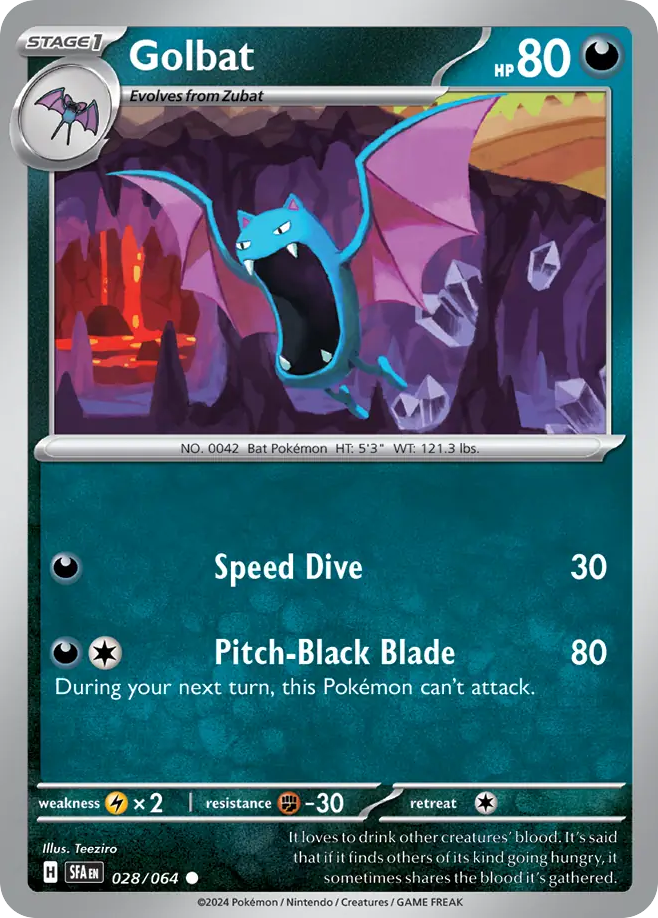 Golbat (28/64) - Shrouded Fable Pokémon Card