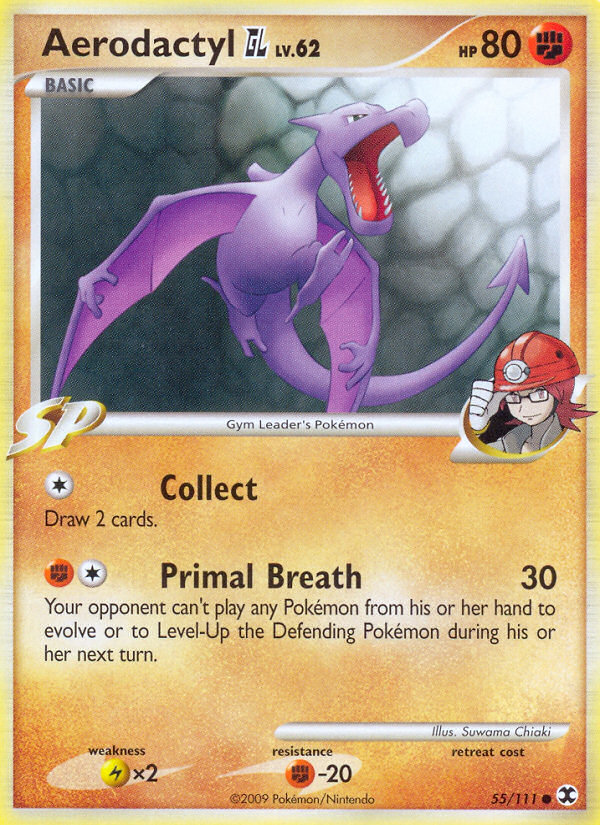 Aerodactyl GL (55/111) - Rising Rivals Pokémon Card