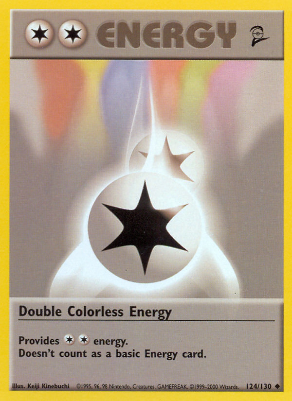 Double Colorless Energy (124/130) - Base Set 2 Pokémon Card