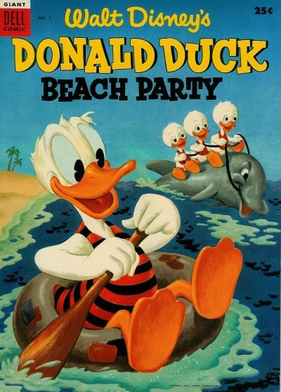 Donald Duck Beach Party Comic