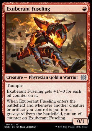 Exuberant Fuseling (Phyrexia: All Will Be One) Trading Card