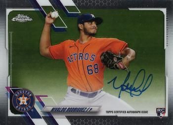 Nivaldo Rodriguez 2021 Topps Chrome - Rookie Autographs Baseball #RA-NR Sports Card