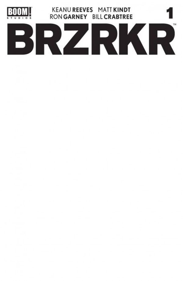 BRZRKR (Berzerker) #1 (Blank Sketch Variant)