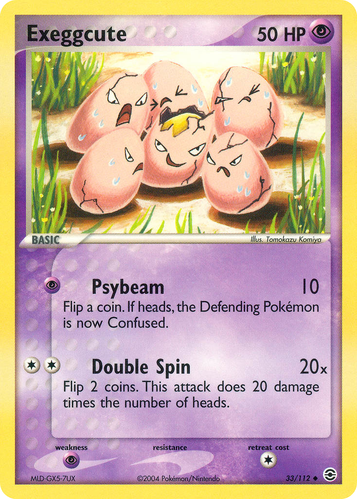 Exeggcute (33/112) - FireRed & LeafGreen Pokémon Card