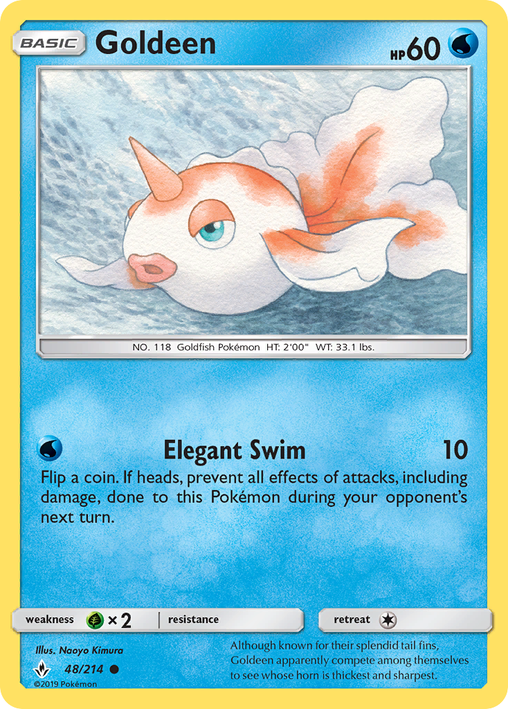 Goldeen (48/214) - Unbroken Bonds Pokémon Card