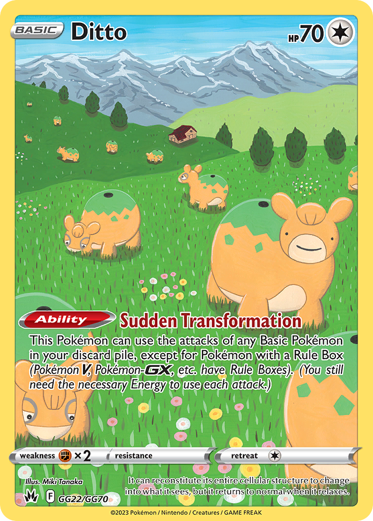 Ditto (GG22) - Crown Zenith Galarian Gallery Pokémon Card