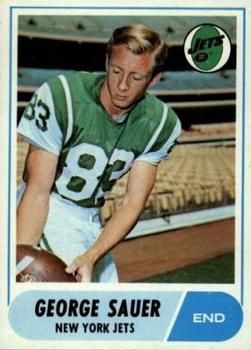 George Sauer 1968 Topps #13 Sports Card