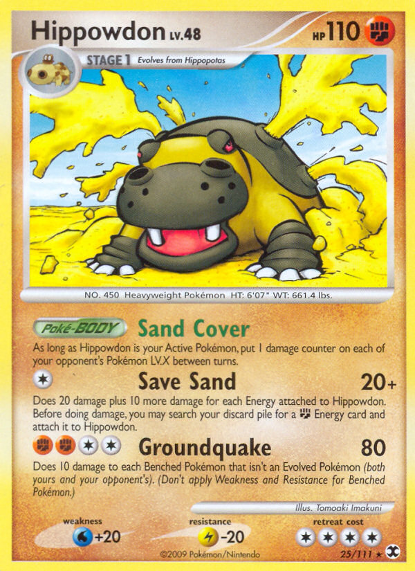 Hippowdon (25/111) - Rising Rivals Pokémon Card