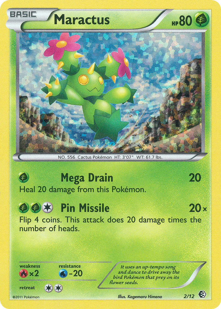 Maractus (2/12) - McDonald's Collection 2011 Pokémon Card