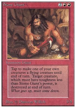 Stone Giant (Unlimited) Trading Card