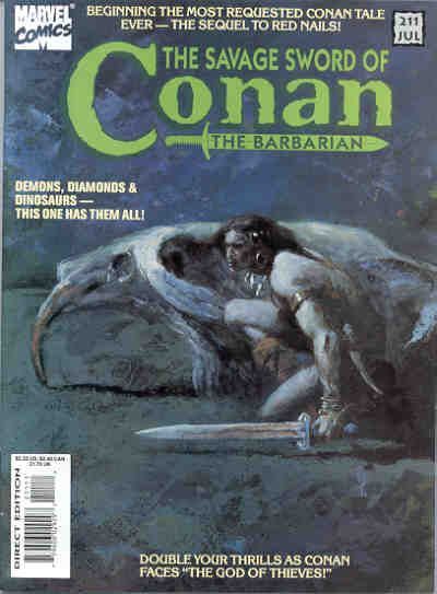 The Savage Sword of Conan #211 Comic