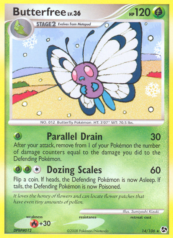 Butterfree (14/106) - Great Encounters Pokémon Card