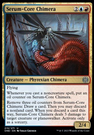 Serum-Core Chimera (Phyrexia: All Will Be One) Trading Card