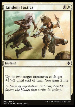 Tandem Tactics (Battle for Zendikar) Trading Card