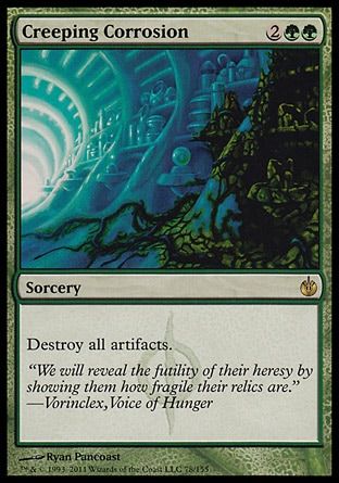 Creeping Corrosion (Mirrodin Besieged) Trading Card