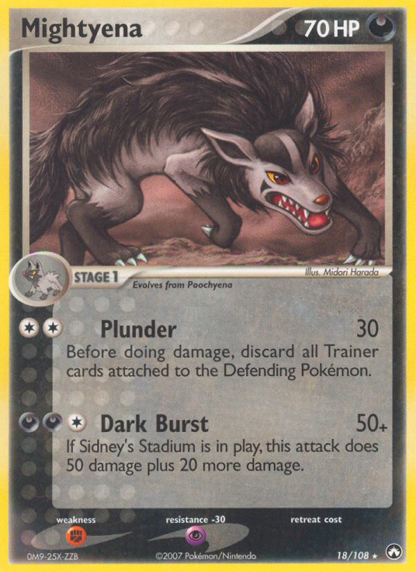 Mightyena (18/108) - Power Keepers Pokémon Card