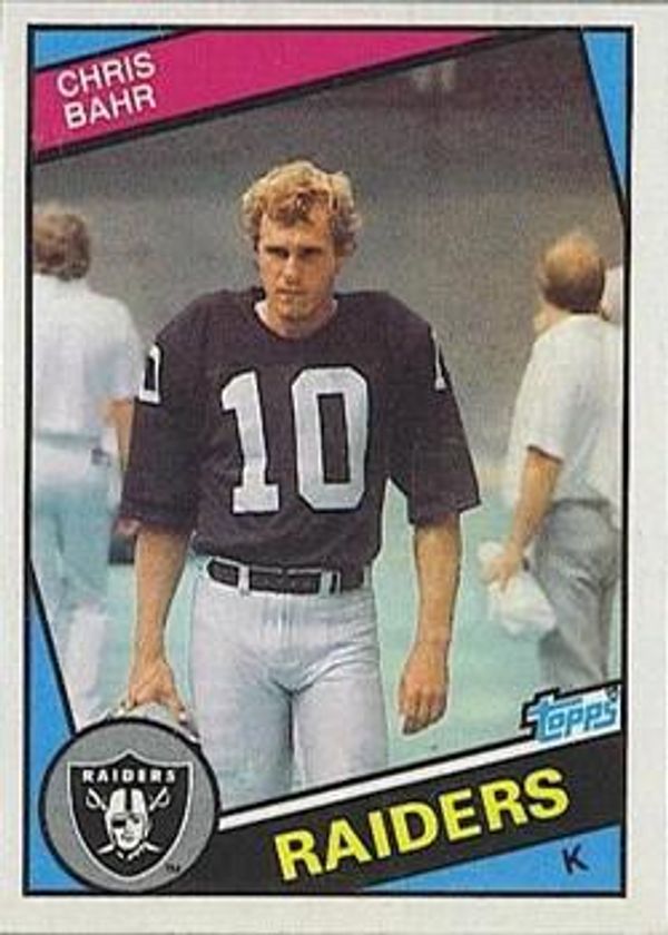 Chris Bahr 1984 Topps #102