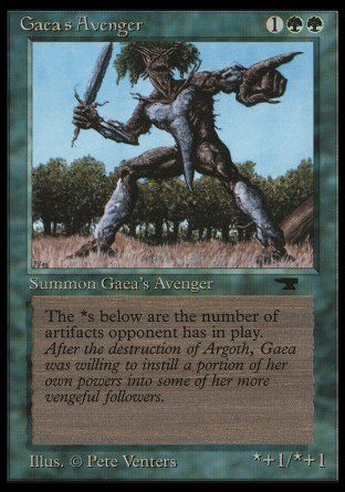 Gaea's Avenger (Antiquities) Trading Card