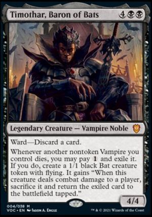 Timothar, Baron of Bats (Innistrad Crimson Vow Commander Decks)