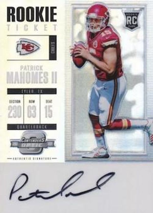 Patrick Mahomes II 2017 Panini Contenders Optic #103 Value - GoCollect ...