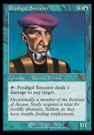 Prodigal Sorcerer (Magic 30th Anniversary Edition - Old Frame) Trading Card