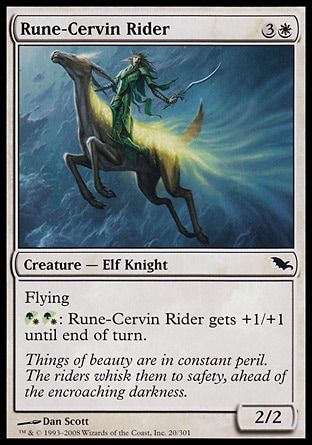 Rune-Cervin Rider (Shadowmoor) Trading Card