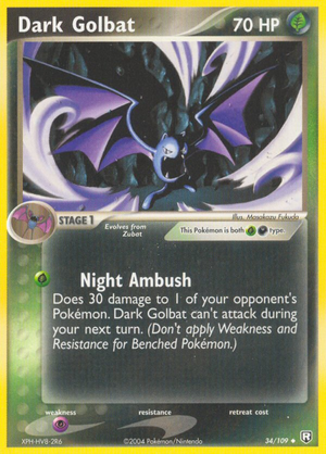 Dark Golbat (34/109) - Team Rocket Returns (Reverse Holo)