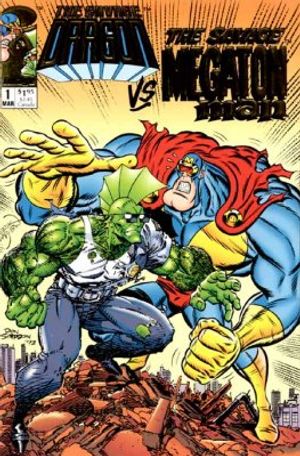 Savage Dragon vs Savage Megaton Man #1 (Gold Foil Edition)