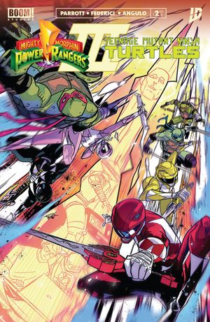 Mighty Morphin Power Rangers/ Teenage Mutant Ninja Turtles III #2 (K Foc Reveal Variant Dressed Carlini)