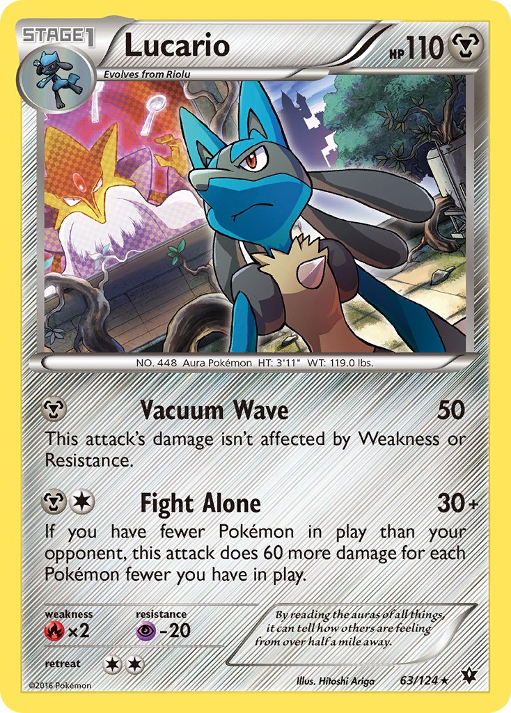 Lucario (63/124) - Fates Collide Pokémon Card