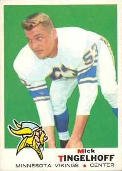 Mick Tingelhoff 1969 Topps #195 Sports Card