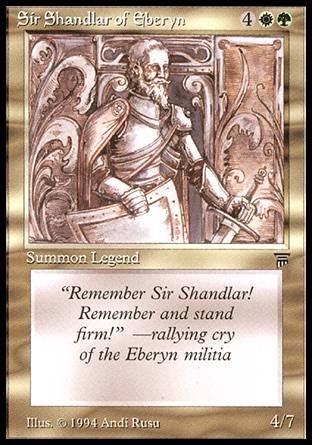 Sir Shandlar of Eberyn (Legends) Trading Card