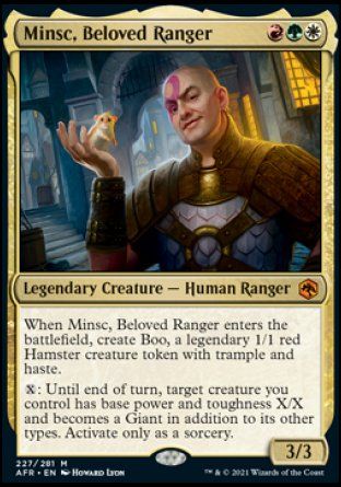 Minsc, Beloved Ranger (Dungeons & Dragons: Adventures in the Forgotten Realms) Trading Card