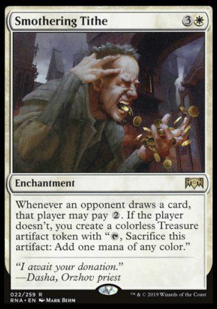 Smothering Tithe (Ravnica Allegiance) Trading Card