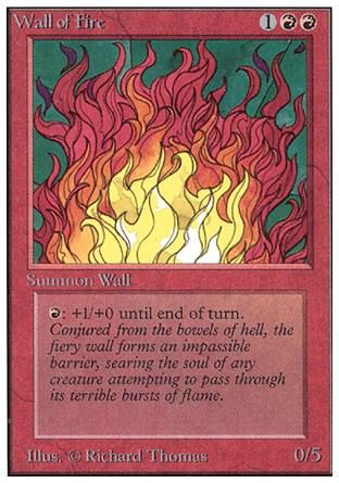 Wall of Fire (Unlimited) Trading Card