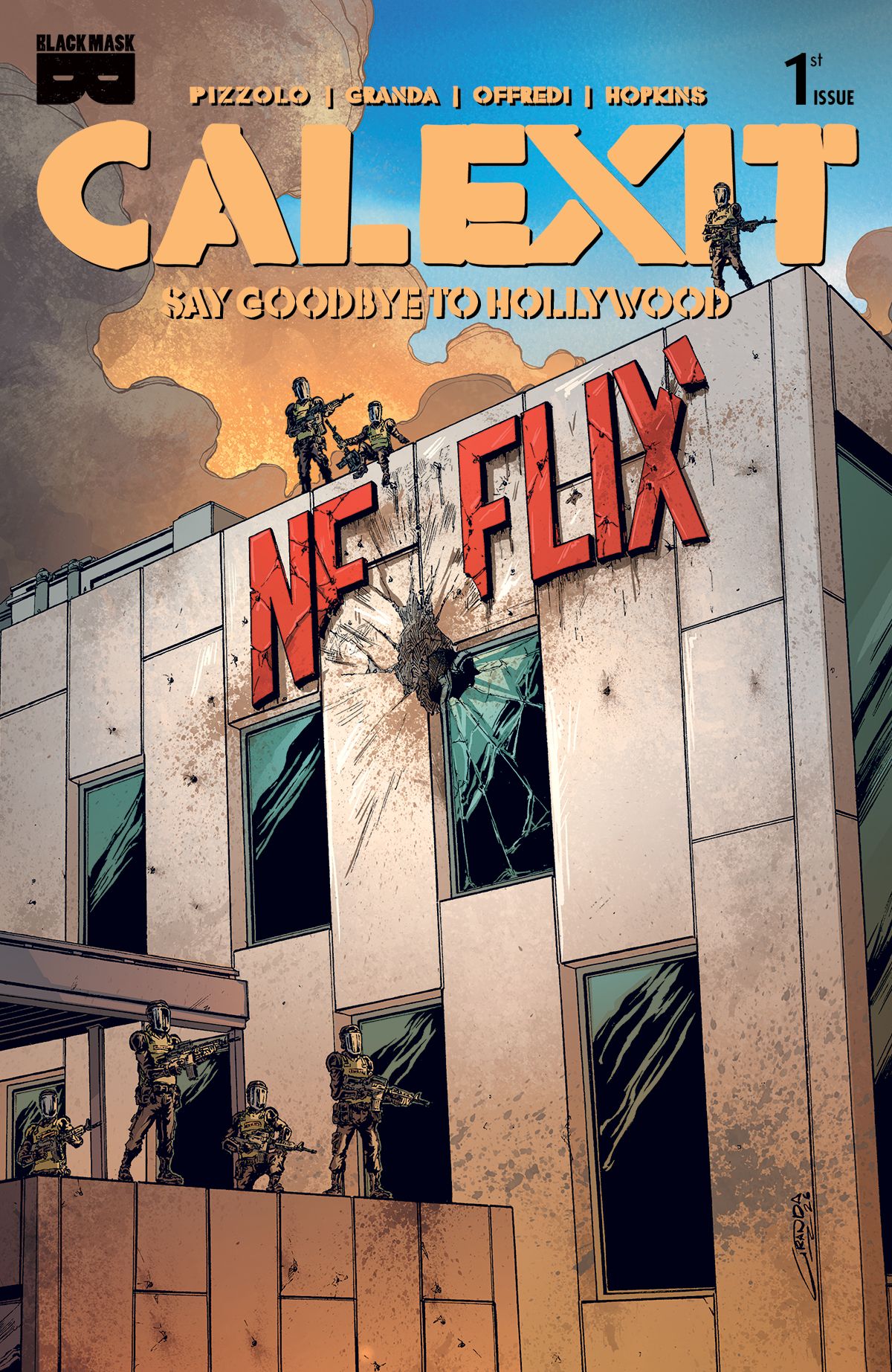Calexit Say Goodbye To Hollywood #1 (Cvr C Inc 1:3 C Granda Hollywood Variant) Comic