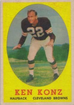 Ken Konz 1958 Topps #26 Sports Card