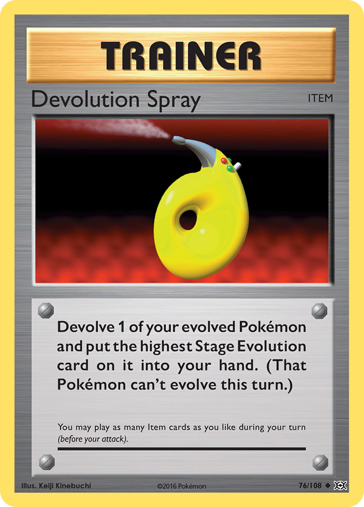 Devolution Spray (76/108) - Evolutions Pokémon Card