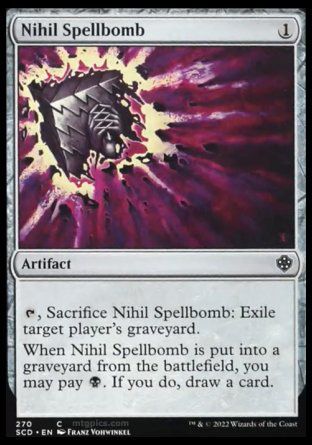 Nihil Spellbomb (Starter Commander Decks) Trading Card