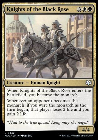 Knights of the Black Rose (March of the Machine Commander Decks) Trading Card