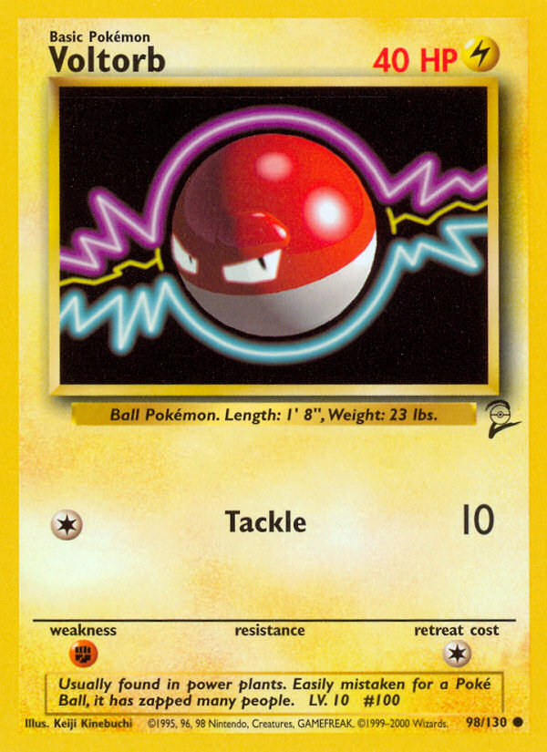 Voltorb (98/130) - Base Set 2 Pokémon Card