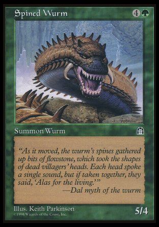 Spined Wurm (Stronghold) Trading Card